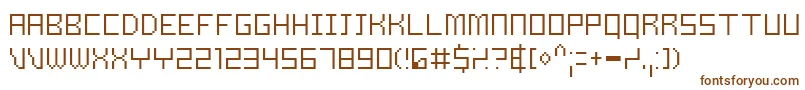 SamsonThin-fontti – ruskeat fontit valkoisella taustalla
