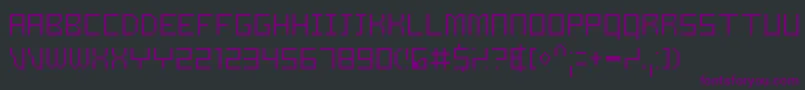 SamsonThin-Schriftart – Violette Schriften auf schwarzem Hintergrund