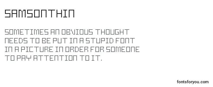 SamsonThin Font