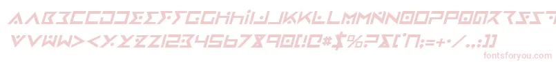 Fonte IronCobraItalic – fontes rosa em um fundo branco