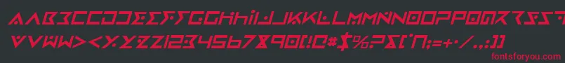 fuente IronCobraItalic – Fuentes Rojas Sobre Fondo Negro