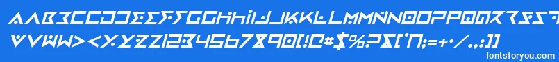Saiba mais sobre a fonte IronCobraItalic Fonte IronCobraItalic – fontes brancas em um fundo azul