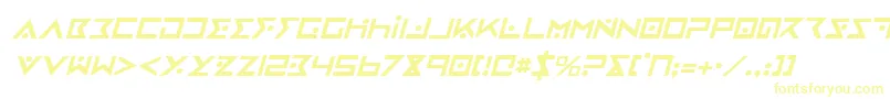 Saiba mais sobre a fonte IronCobraItalic Fonte IronCobraItalic – fontes amarelas em um fundo branco
