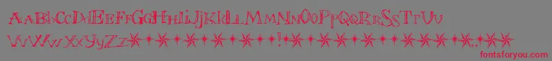 Fontrstc Font – Red Fonts on Gray Background