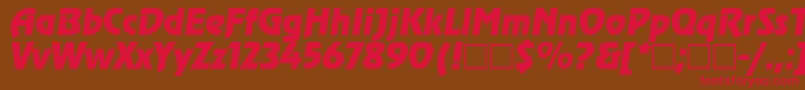 Revue ffy Font – Red Fonts on Brown Background