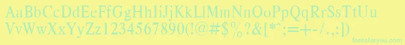 fuente RespectNarrowPlain.001.001 – Fuentes Verdes Sobre Fondo Amarillo