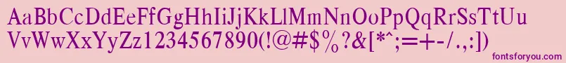 RespectNarrowPlain.001.001 Font – Purple Fonts on Pink Background
