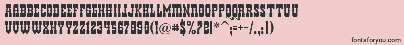 Helldorado Font – Black Fonts on Pink Background