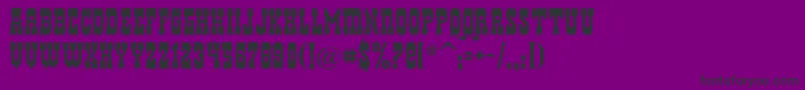 Helldorado Font – Black Fonts on Purple Background