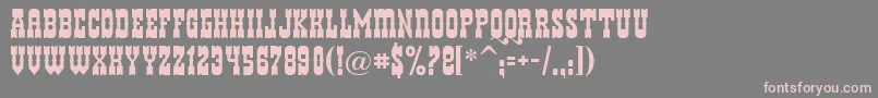 Helldorado Font – Pink Fonts on Gray Background