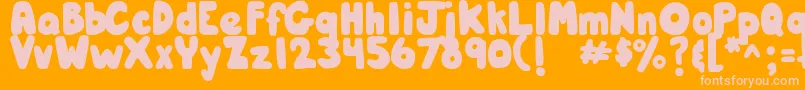 Más sobre la fuente DjbHunkyChunk fuente DjbHunkyChunk – Fuentes Rosadas Sobre Fondo Naranja