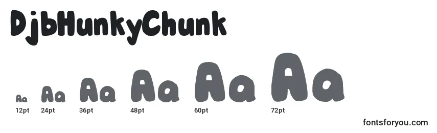 DjbHunkyChunk Font Sizes