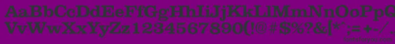 ClareantiqueBold-Schriftart – Schwarze Schriften auf violettem Hintergrund