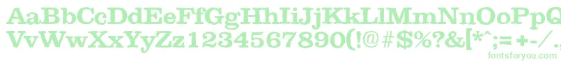 ClareantiqueBold Font – Green Fonts on White Background