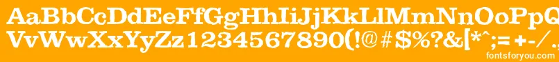 ClareantiqueBold Font – White Fonts on Orange Background