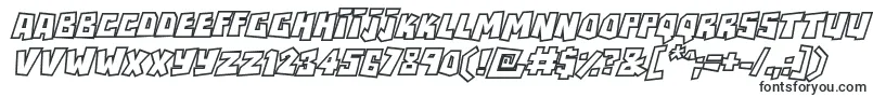 Шрифт RockbiteroutlinesItalic – печатные шрифты