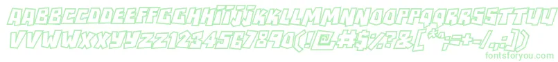 RockbiteroutlinesItalic Font – Green Fonts