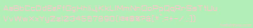 ClassicRobotCondensed Font – Pink Fonts on Green Background