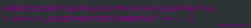 ClassicRobotCondensed-fontti – violetit fontit mustalla taustalla