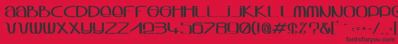 Sqwash Font – Black Fonts on Red Background