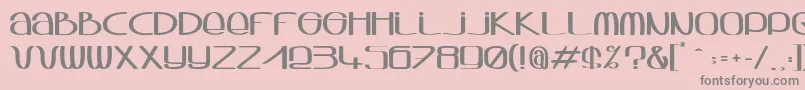 fuente Sqwash – Fuentes Grises Sobre Fondo Rosa