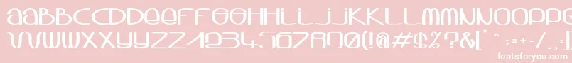 fuente Sqwash – Fuentes Blancas Sobre Fondo Rosa