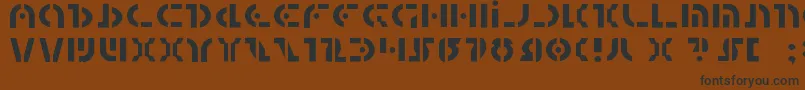 Quest2l Font – Black Fonts on Brown Background