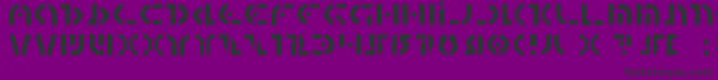 フォントQuest2l – 紫の背景に黒い文字