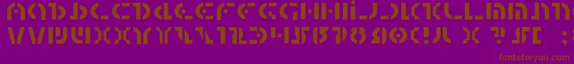 Quest2l Font – Brown Fonts on Purple Background