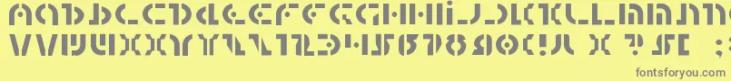 Quest2l Font – Gray Fonts on Yellow Background