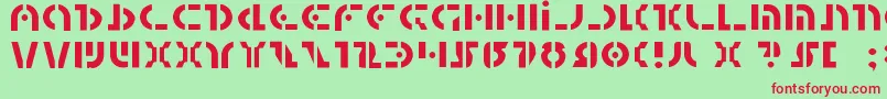 Quest2l Font – Red Fonts on Green Background