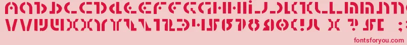 Quest2l Font – Red Fonts on Pink Background