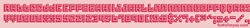 Trick3D Font – Red Fonts on Pink Background