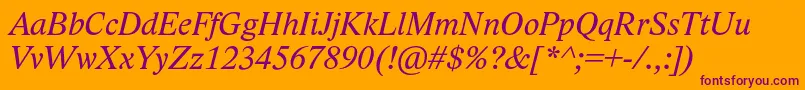 More about LidoStfItalic Font LidoStfItalic Font – Purple Fonts on Orange Background