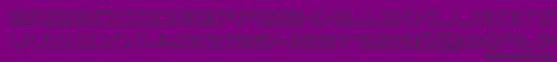 Laserwolf3D Font – Black Fonts on Purple Background