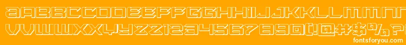 Laserwolf3D Font – White Fonts on Orange Background