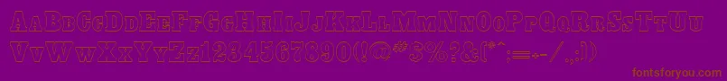 BounderRegular Font – Brown Fonts on Purple Background