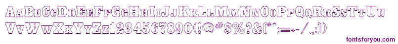 BounderRegular Font – Purple Fonts on White Background
