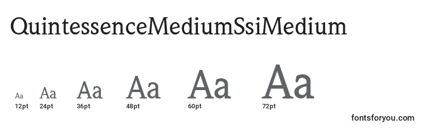 Размеры шрифта QuintessenceMediumSsiMedium