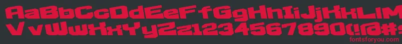 D3egoistismE Font – Red Fonts on Black Background