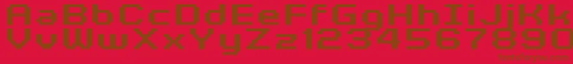 fuente GrixelKyrou7WideBoldXtnd – Fuentes Marrones Sobre Fondo Rojo