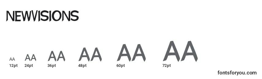 NewVisions Font Sizes