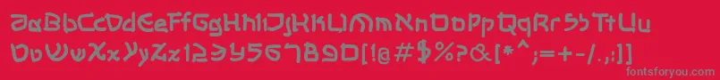 Шрифт Shalommkbold – серые шрифты на красном фоне