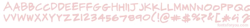 フォントCjPotterHandwriting – ピンクのフォント