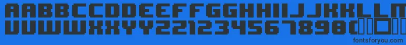 Fonte 8BitWonder – fontes pretas em um fundo azul