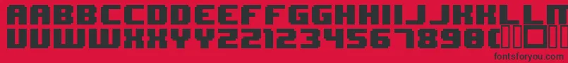 8BitWonder Font – Black Fonts on Red Background