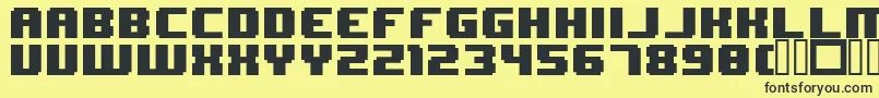 8BitWonder Font – Black Fonts on Yellow Background