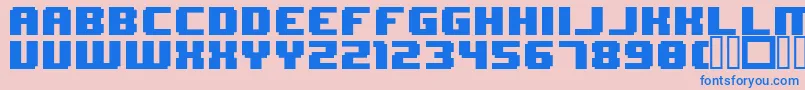 fuente 8BitWonder – Fuentes Azules Sobre Fondo Rosa