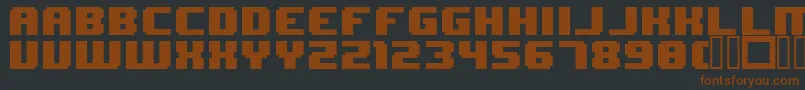 8BitWonder Font – Brown Fonts on Black Background