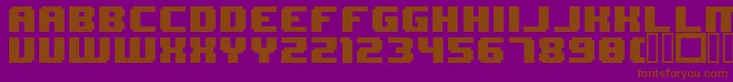 8BitWonder Font – Brown Fonts on Purple Background